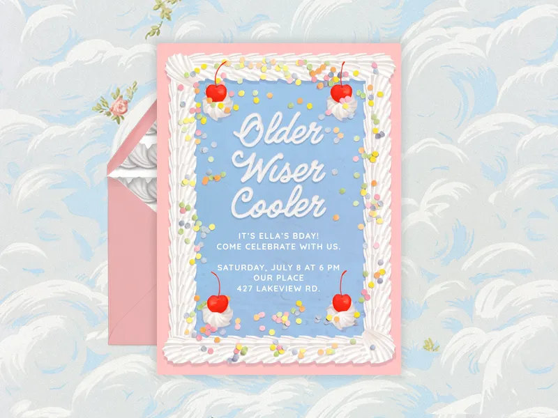 Frosting Fun Invitation premium template design
