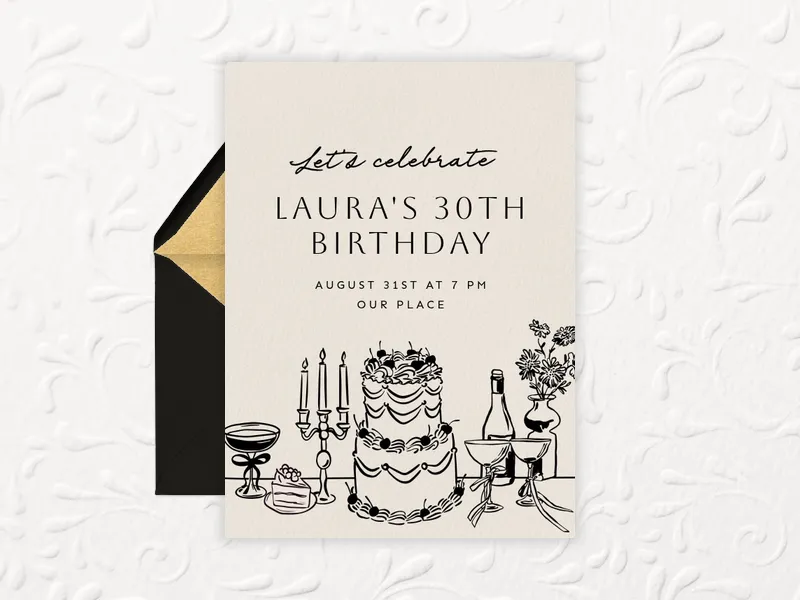 Cherry On Top Birthday Invitation premium template design