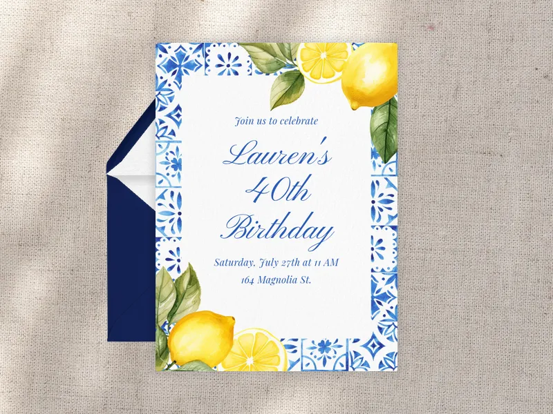 Mamma Mia Invitation premium template design