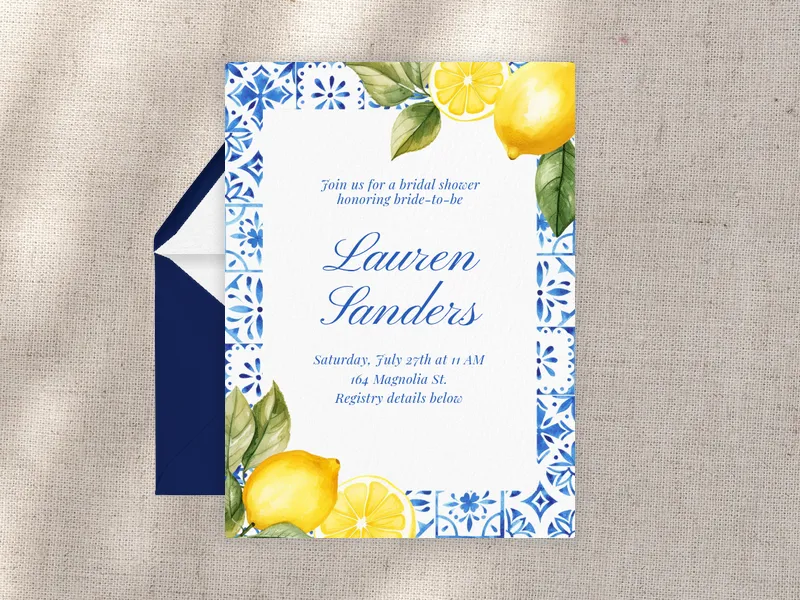 Mamma Mia Invitation premium template design