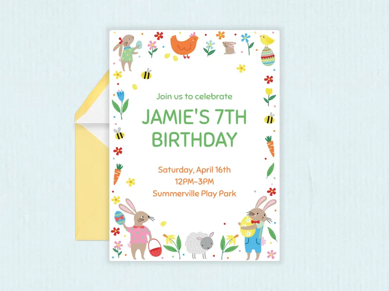 Spring Chicken - spring - Invitation