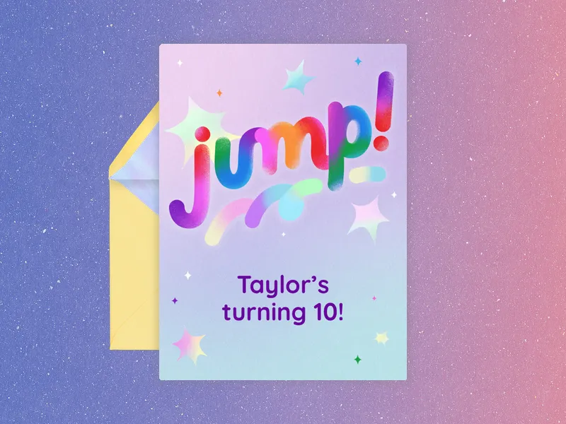 Rainbow Swirl Jump - kids_and_teens - Invitation