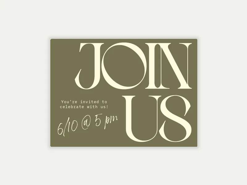 Big Occasion - wedding - Invitation