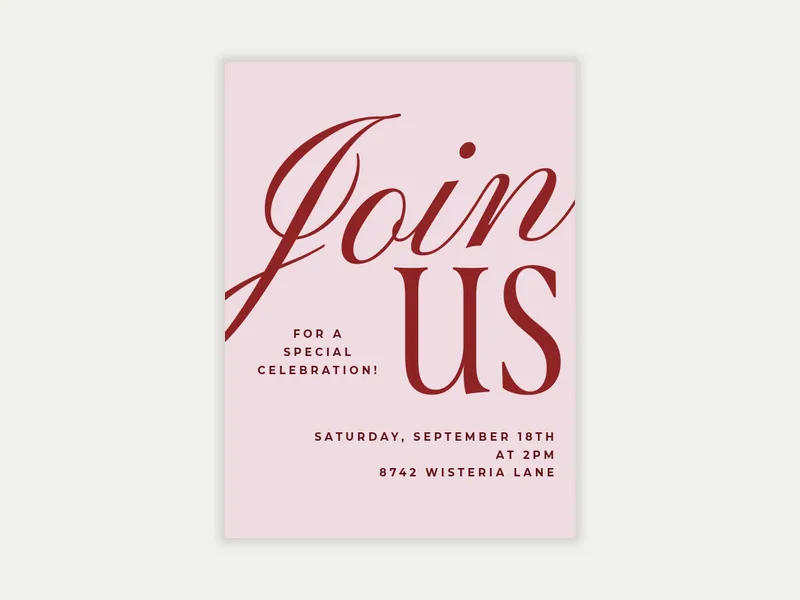 Font Contrast - featured - Invitation