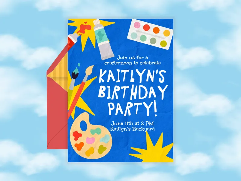 Prepare to Paint - kids_activities - Invitation