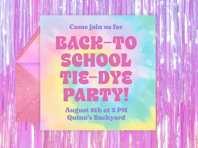 Pastel Swirl - back_to_school - Invitation