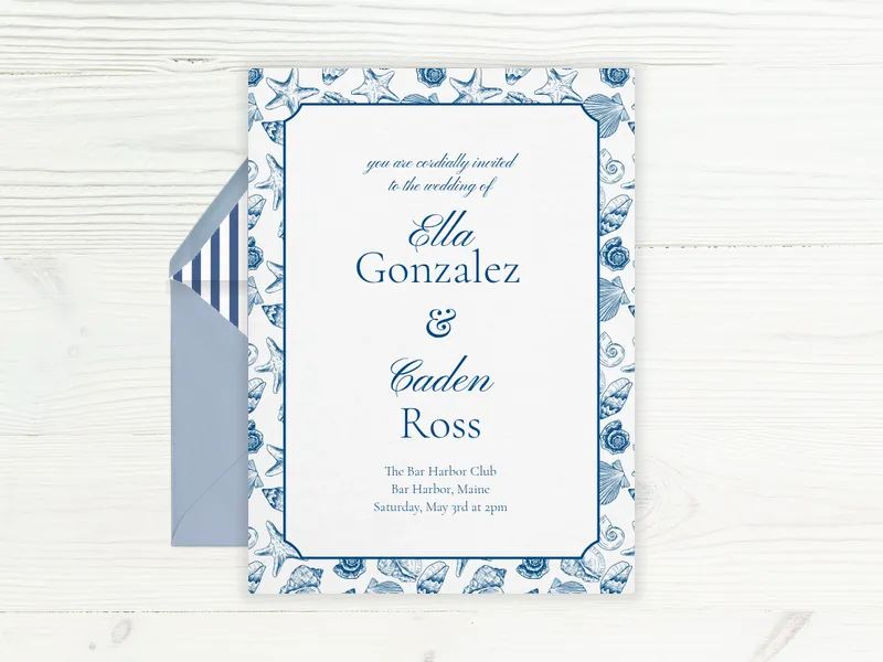Ocean Breeze Invitation premium template design
