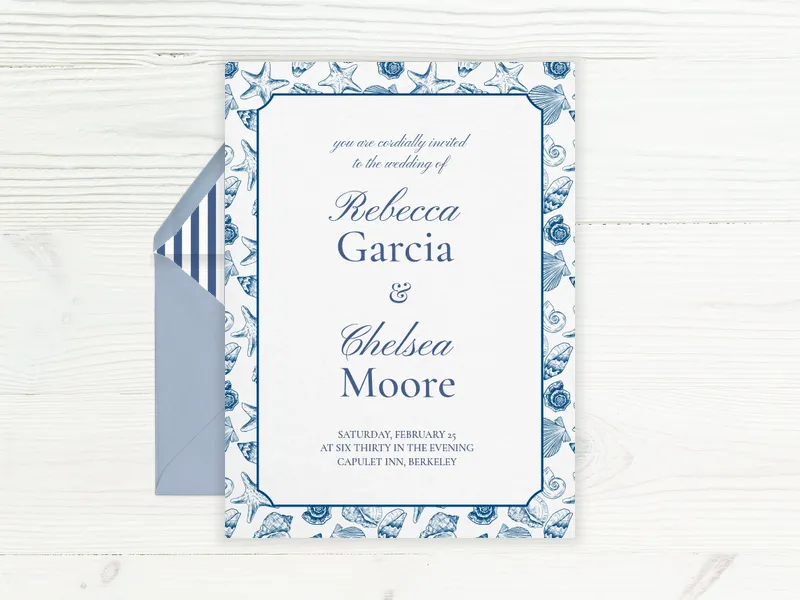 Ocean Breeze Invitation premium template design