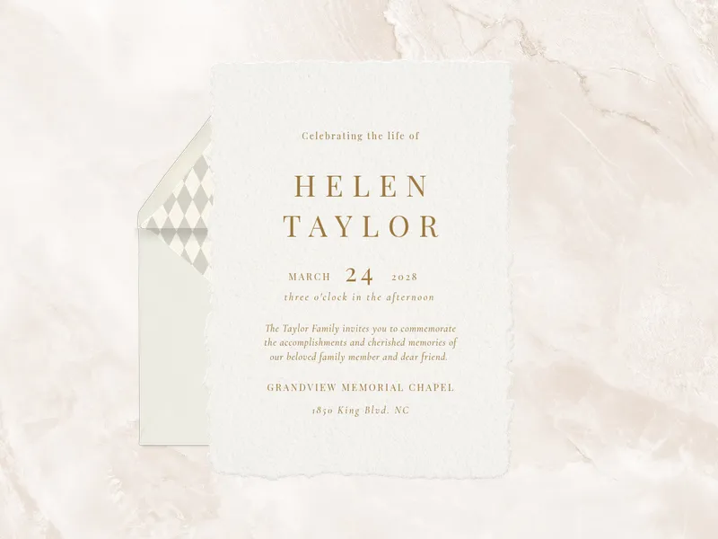 Paper Rings Invitation premium template design