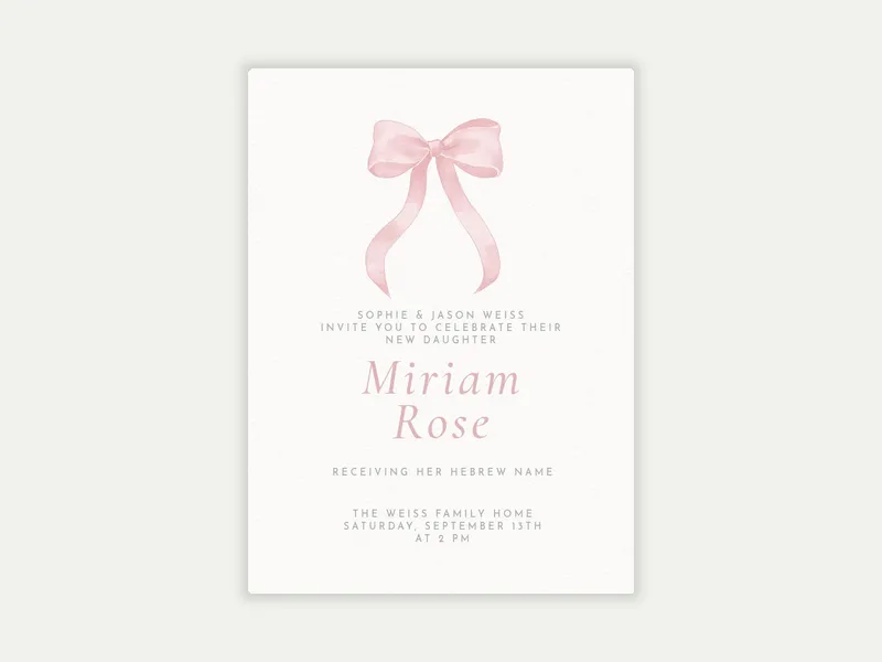 A Little Gift - baby_naming_bris - Invitation