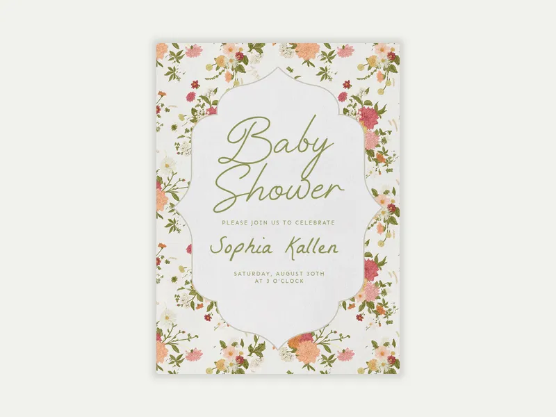 Rosy and Warm Invitation free template design