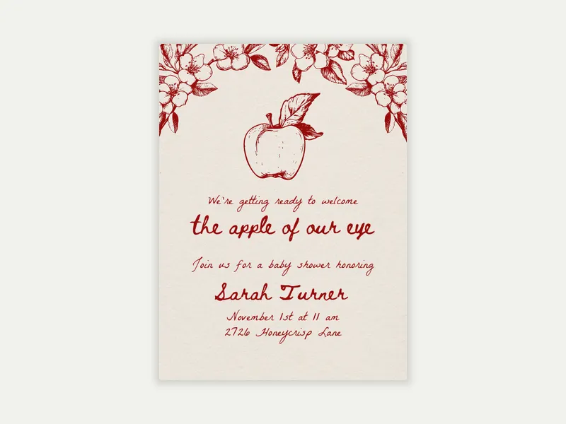 Apple Blossoms - baby_sprinkle - Invitation