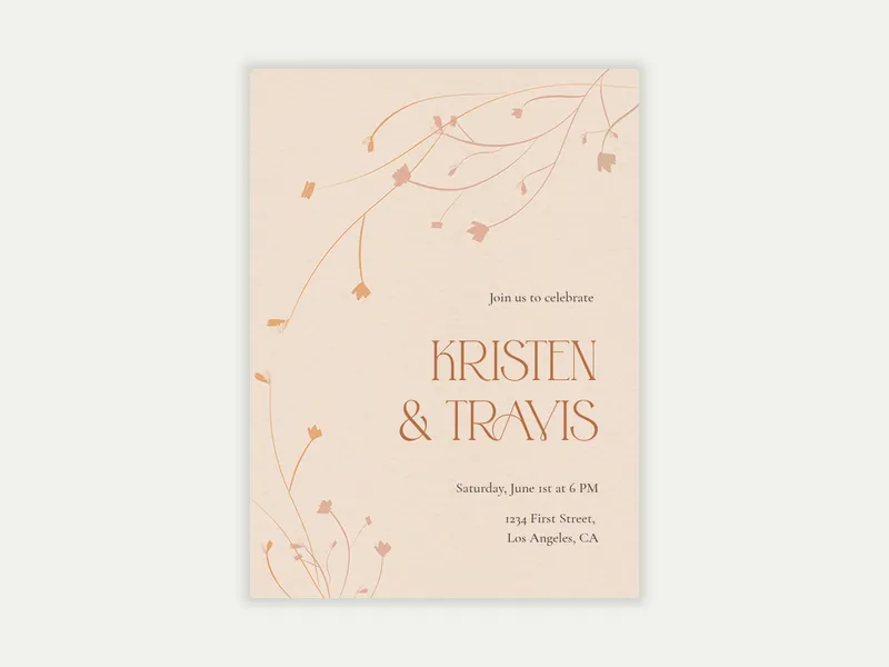 Fall Supper Club x Olivia Muniak Invitation free template design