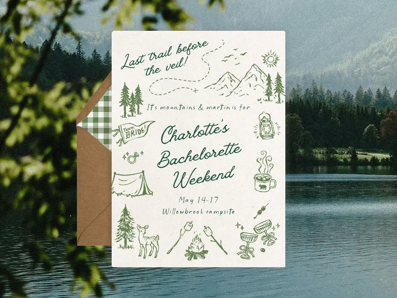 Into the Wild Invitation premium template design