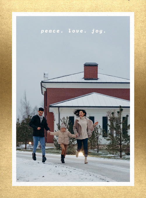Classic Gold Holiday Border - featured_cards - Card