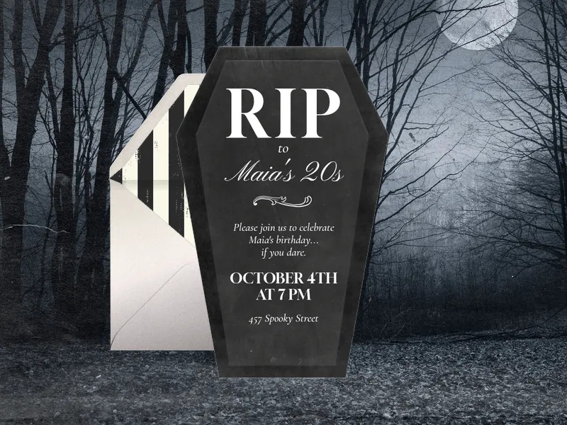 Rest In Party - 30th_birthday - Invitation