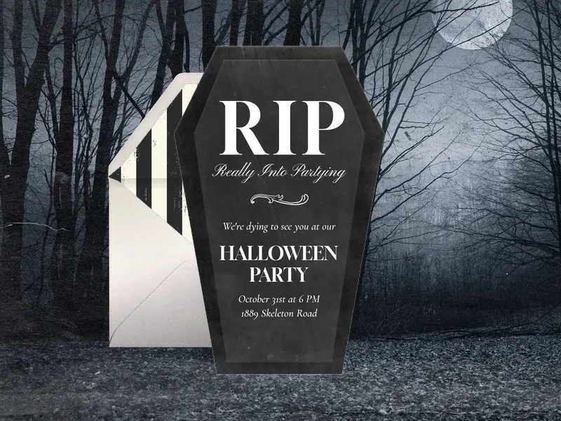 Rest In Party Invitation premium template design
