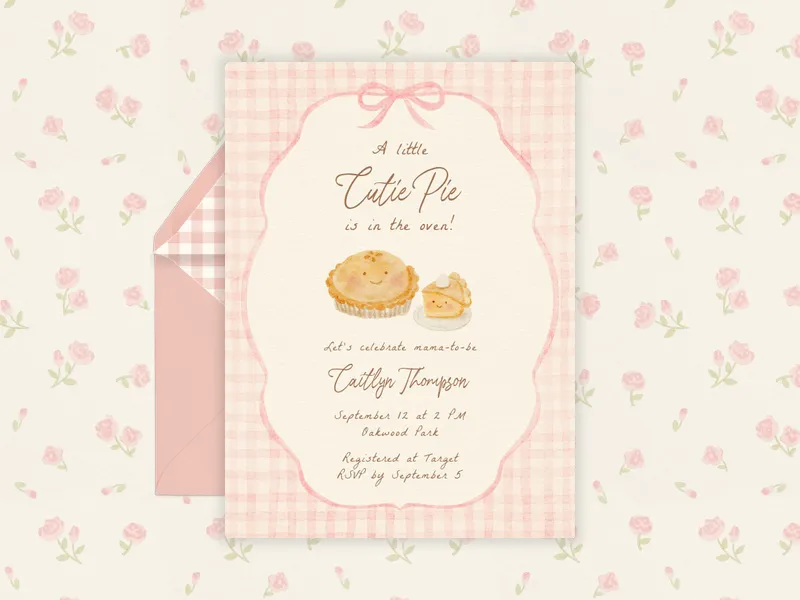 Smiling Pastry Invitation premium template design