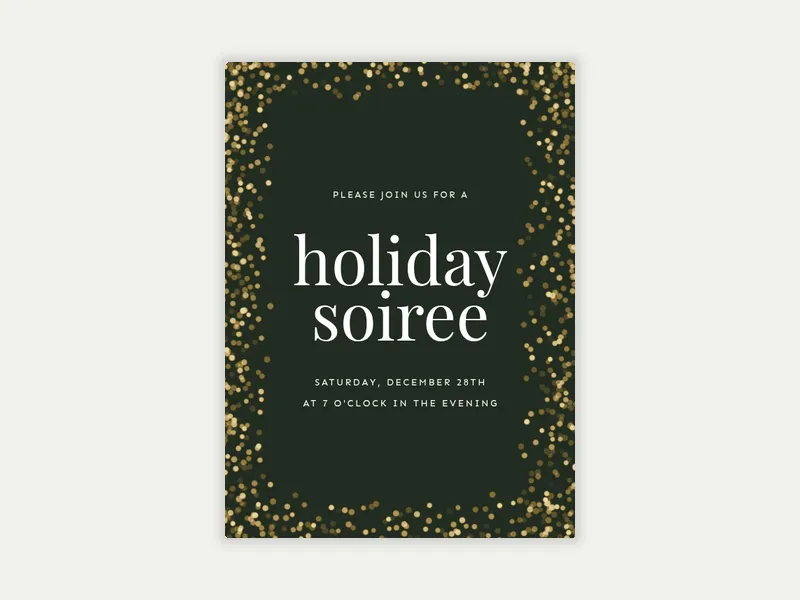 Glitter Glam - christmas - Invitation
