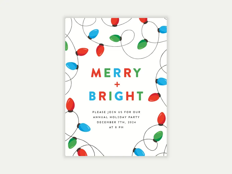 All Lit Up - office_holiday - Invitation
