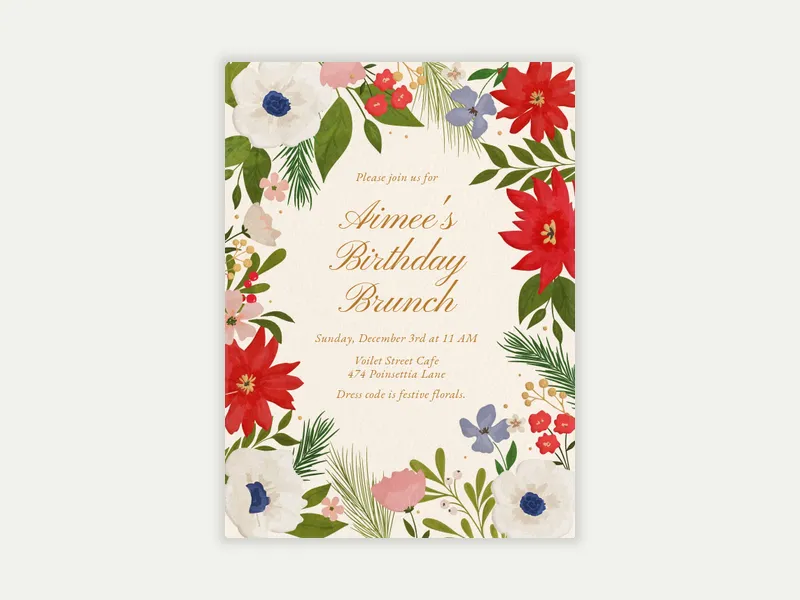 Camellia Fields - brunch_lunch - Invitation