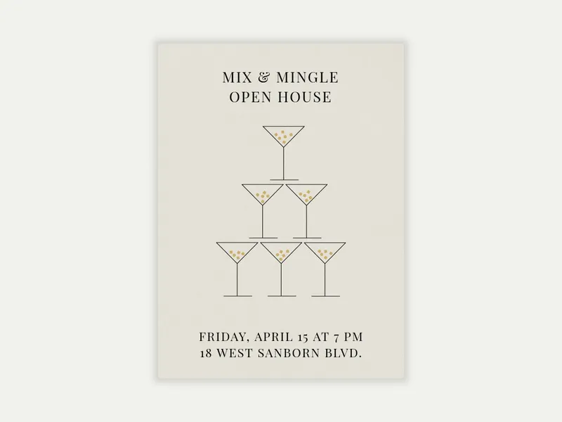 Confetti Cocktail - happy_hour - Invitation