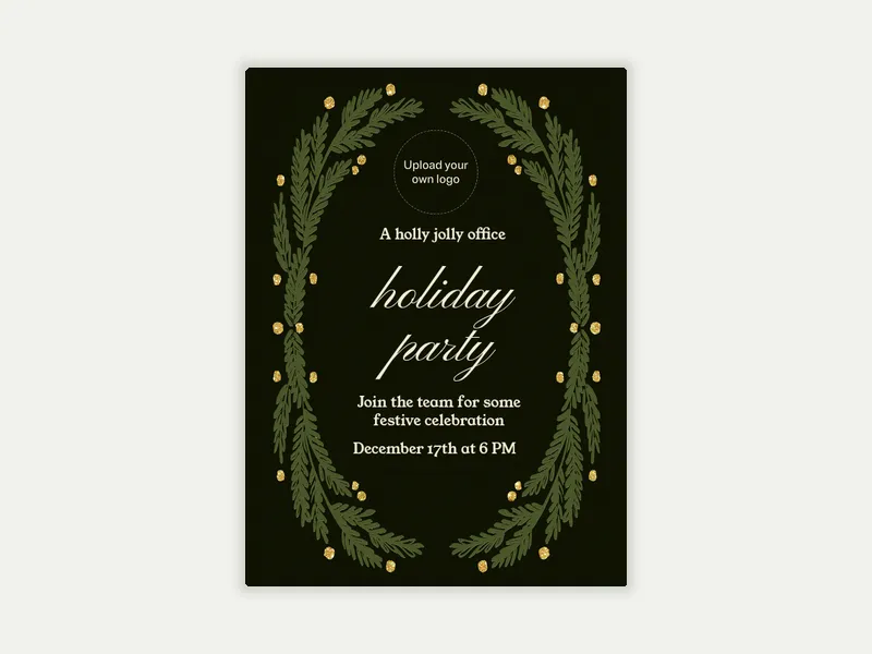Evergreen Wreath (Logo) - business_dyo_uyo - Invitation