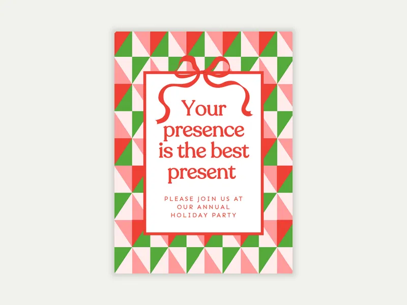Gift Wrapped Holiday - winter - Invitation