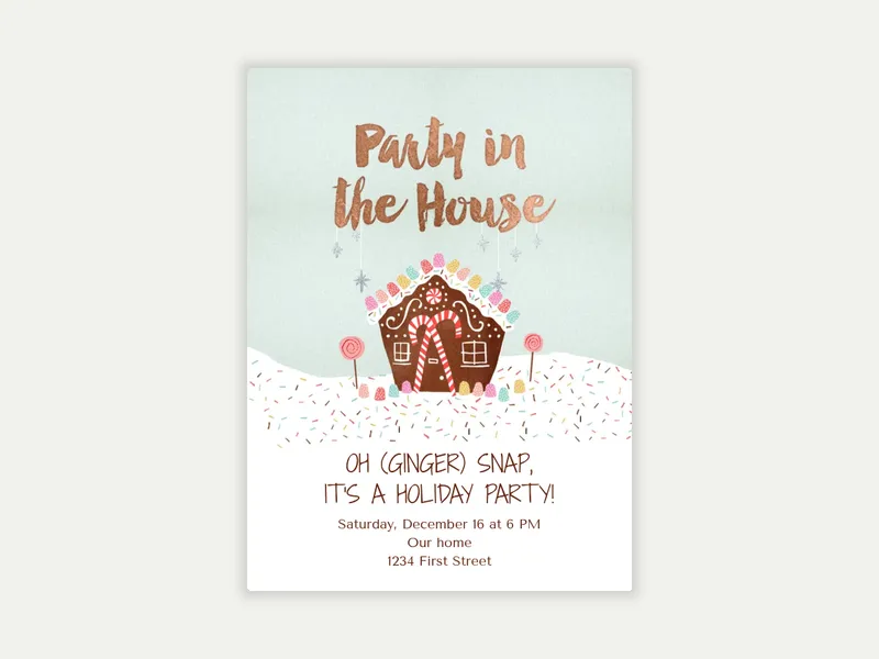 Sweet Holiday - christmas - Invitation