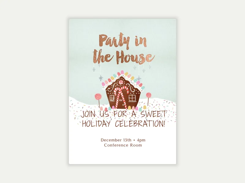 Sweet Holiday - office_holiday - Invitation