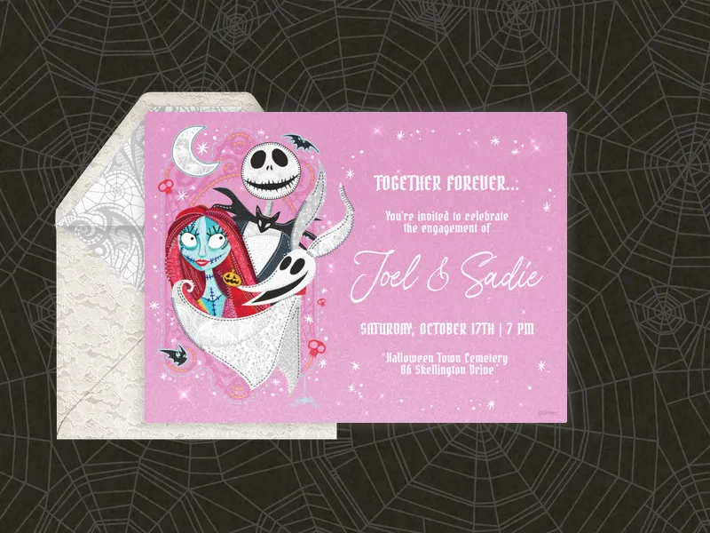 Tim Burton's The Nightmare Before Christmas: Meant to Be - featured - Invitation