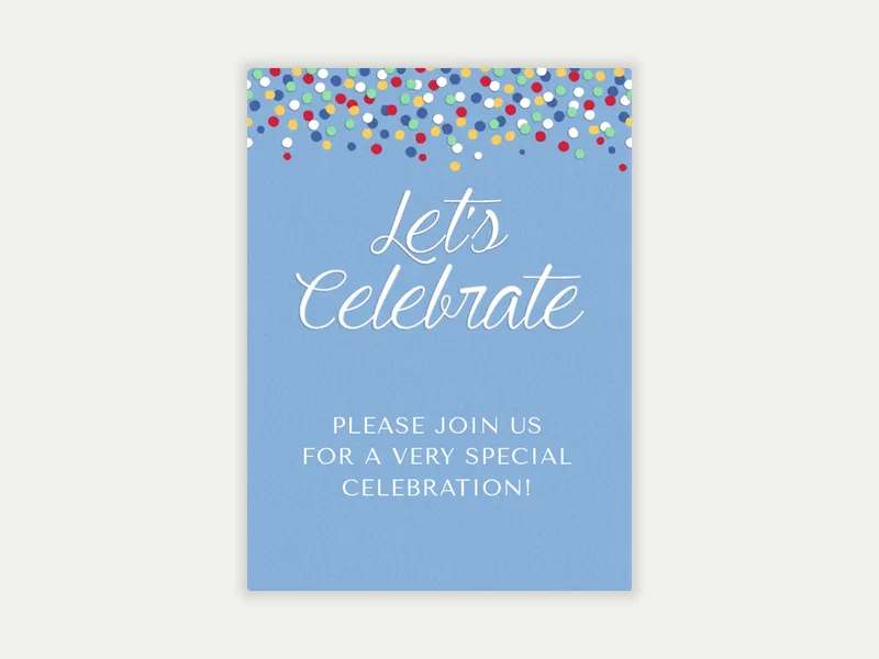 Small Confetti - quinceanera - Invitation