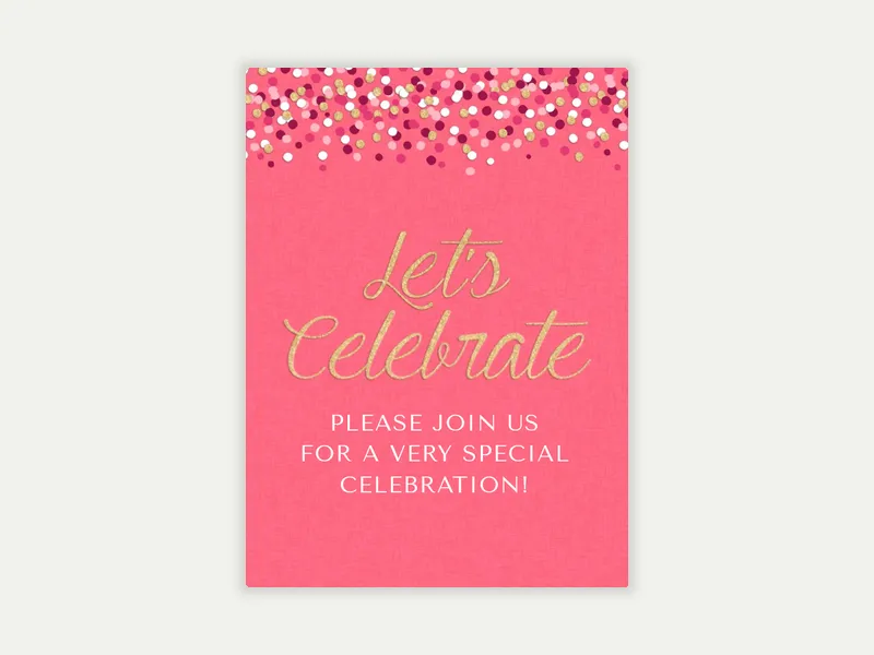 Small Confetti - birthday_milestones - Invitation