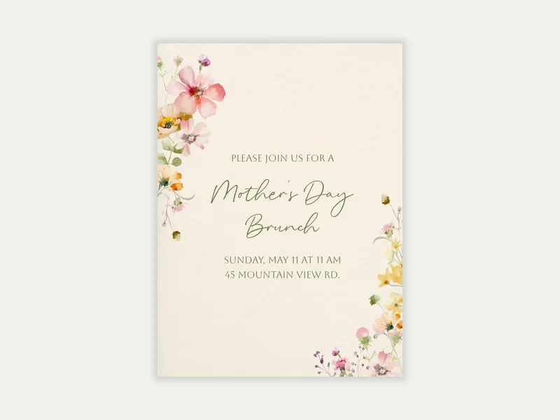 Wild Blush - mothers_day - Invitation