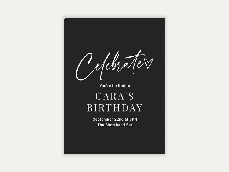 Birthday Love - birthday_forteens - Invitation