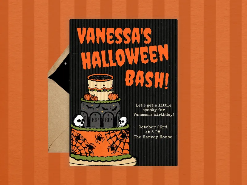 Creepy Cake - featured - Invitation