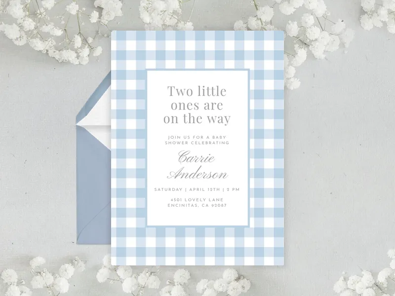 Gingham Goodness - featured - Invitation