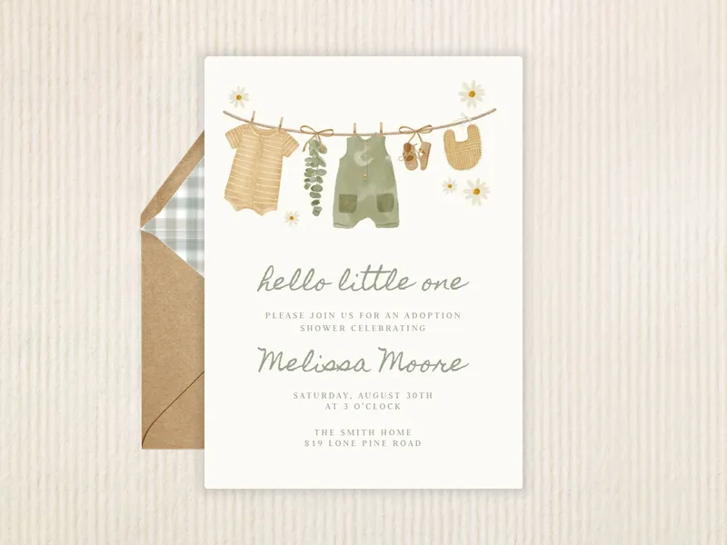 Daisies & Darling Duds - parenthood_journey - Invitation