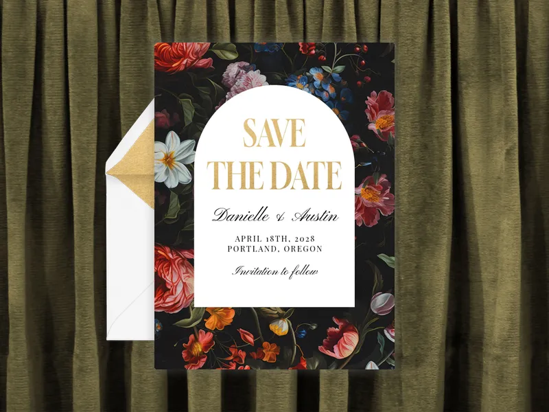 Eternal Blooms - save_the_date - Invitation