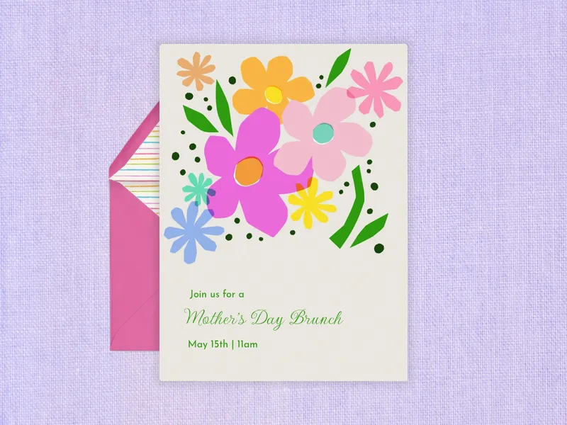 Spring Flower - mothers_day - Invitation