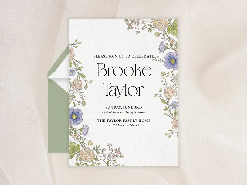 Forever Blossoms - retirement_farewell - Invitation
