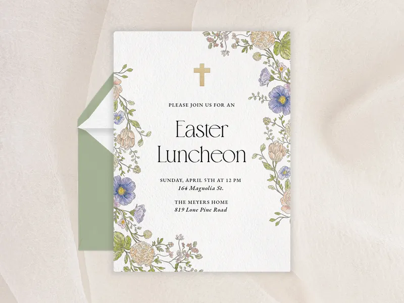 Forever Blossoms - easter - Invitation