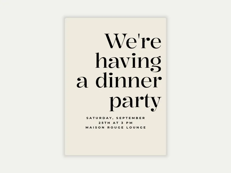 Take Up Space - wedding_weekend - Invitation