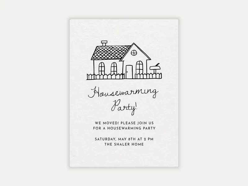 Arched Windows - housewarming - Invitation