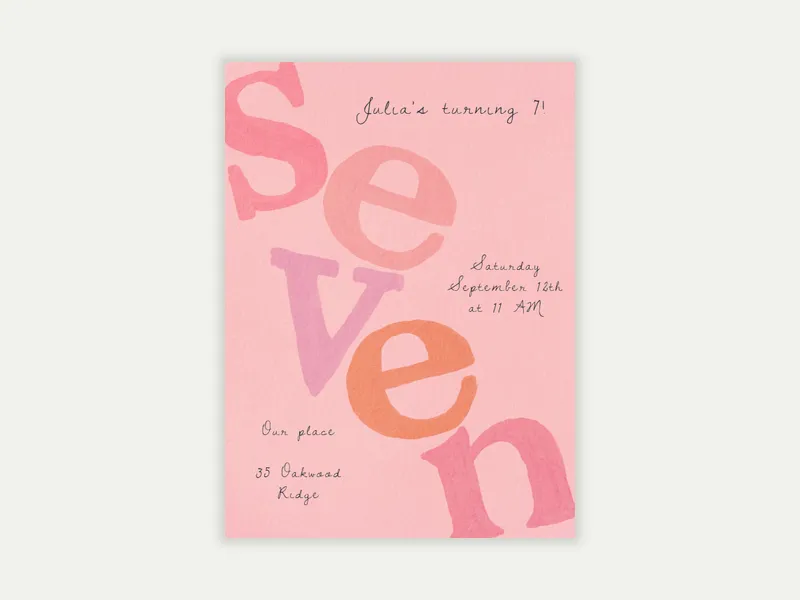 Birthday Letter Drop - 7th_birthday - Invitation