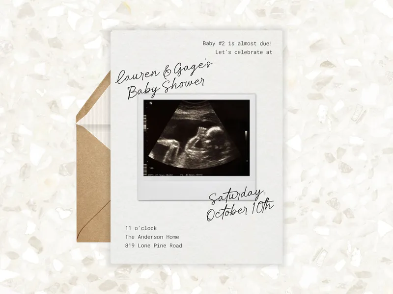 Snapshot Memories Script (Photo) - babyandkids_dyo_uyo - Invitation