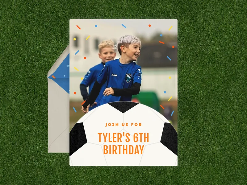 Baseball Sprinkles (Photo) - soccer - Invitation