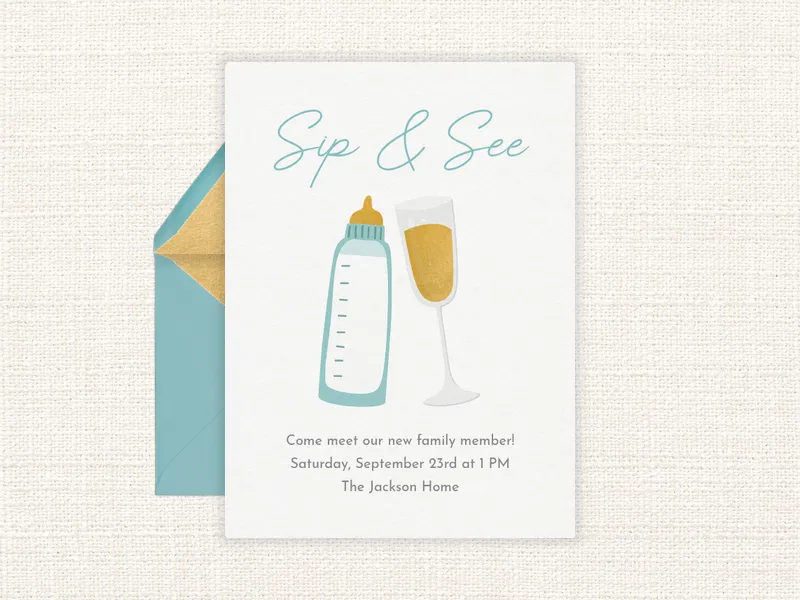 Champagne and See - sip_and_see - Invitation