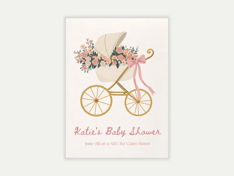 First Comes Love - baby_shower - Invitation