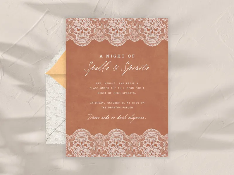 Lace Skull - featured - Invitation